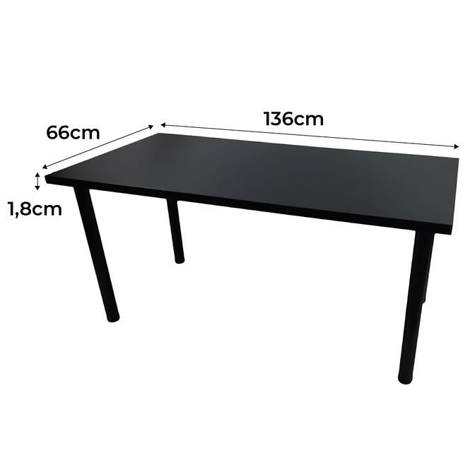 Játék Íróasztal Low Loft Fekete 136x66x1.8 Modell 0