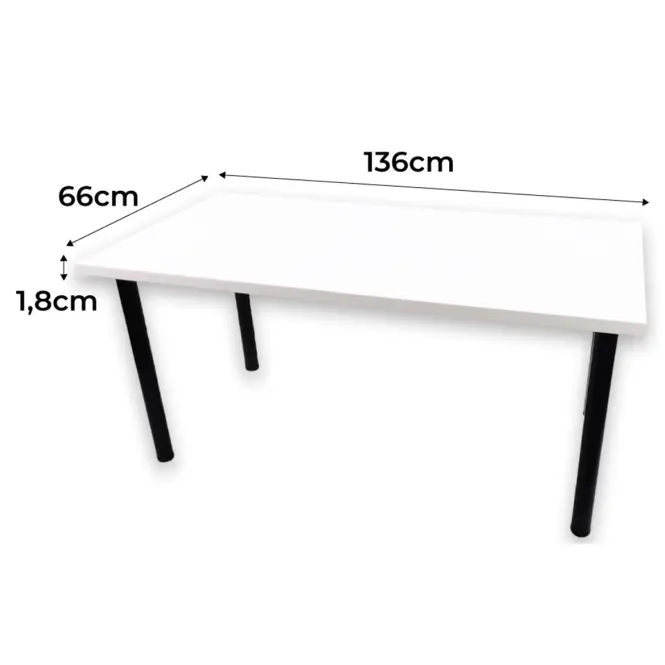 Játék Íróasztal Low Loft Fehér 136x66x1.8 Modell 0