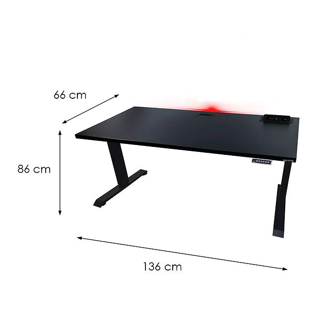 Játék Íróasztal Top Elektr. Fekete 136x66x3.6 Modell 3,3