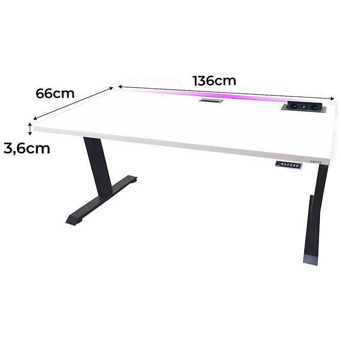 Játék Íróasztal Top Elektr. Fehér 136x66x3.6 Modell 3