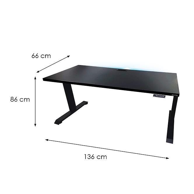 Játék Íróasztal Top Elektr. Fekete 136x66x2.8 Modell 2