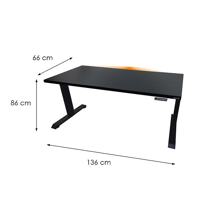 Játék Íróasztal Top Elektr. Fekete 136x66x2.8 Modell 1