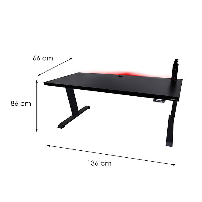Játék Íróasztal Low Elektr. Fekete 136x66x3.6 Modell 3