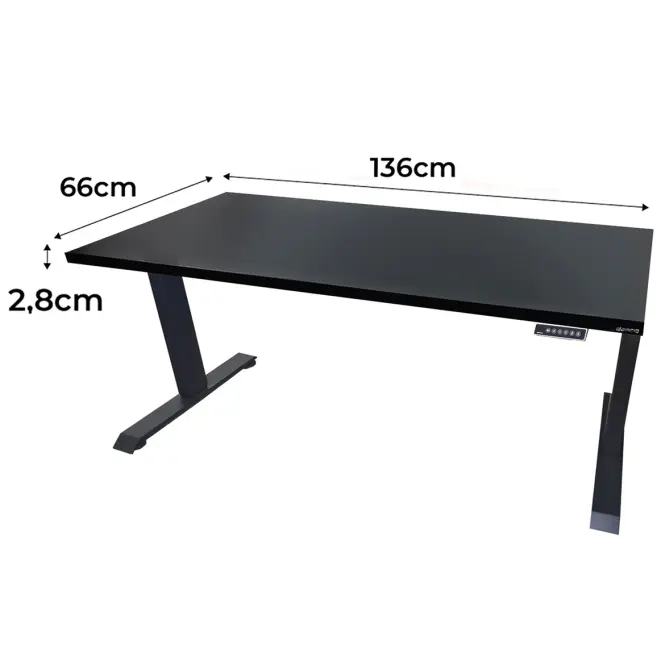 Játék Íróasztal Low Elektr. Fekete 136x66x2.8 Modell 0