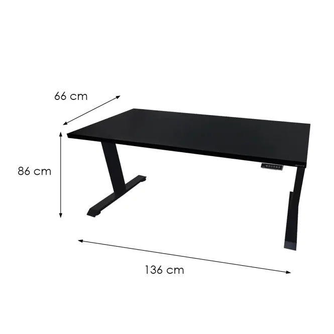 Játék Íróasztal Low Elektr. Fekete 136x66x2.8 Modell 0