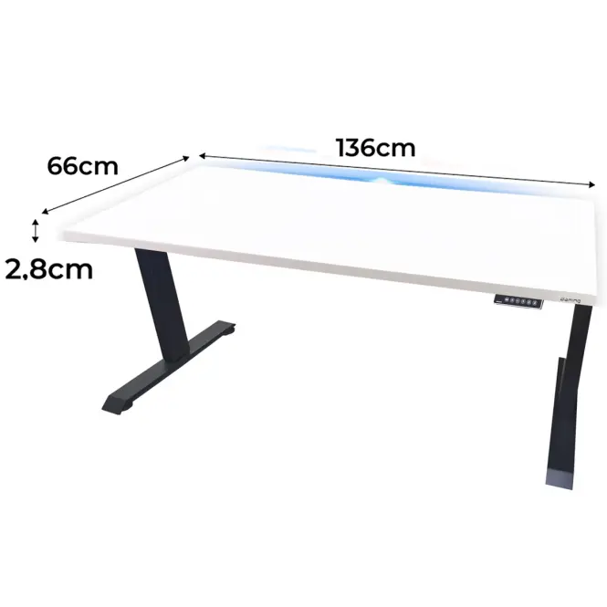 Játék Íróasztal Low Elektr. Fehér 136x66x2.8 Modell 1