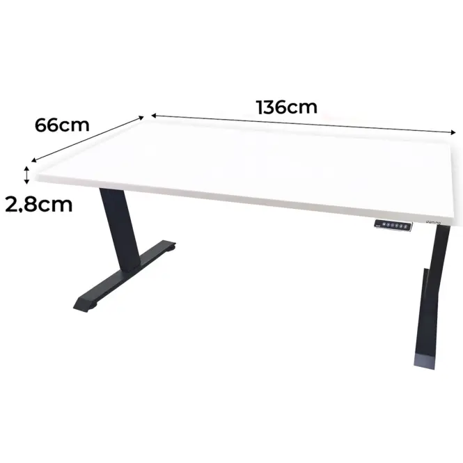 Játék Íróasztal Low Elektr. Fehér 136x66x2.8 Modell 0