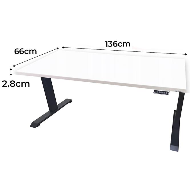 Játék Íróasztal Low Elektr. Fehér 136x66x2.8 Modell 0
