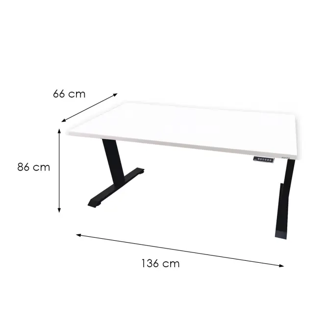 Játék Íróasztal Low Elektr. Fehér 136x66x2.8 Modell 0,3