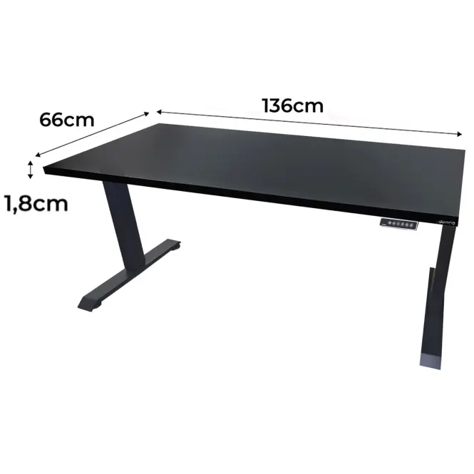 Játék Íróasztal Low Elektr. Fekete 136x66x1.8 Modell 0