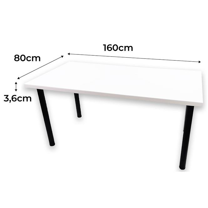 Játék Íróasztal Low Fehér 160x80x3.6 Modell 0
