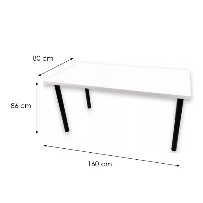 Játék Íróasztal Low Fehér 160x80x3.6 Modell 0,3