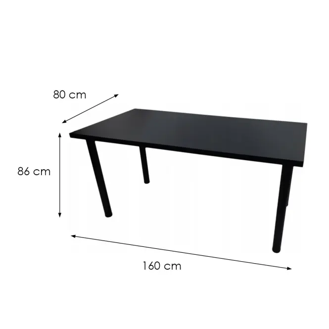 Játék Íróasztal Low Fekete 160x80x3.6 Modell 0,3