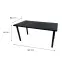 Játék Íróasztal Low Fekete 160x80x3.6 Modell 0,3