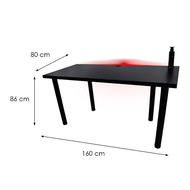 Játék Íróasztal Low Fekete 160x80x3.6 Modell 3,3