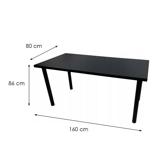 Játék Íróasztal Top Fekete 160x80x3.6 Modell 0