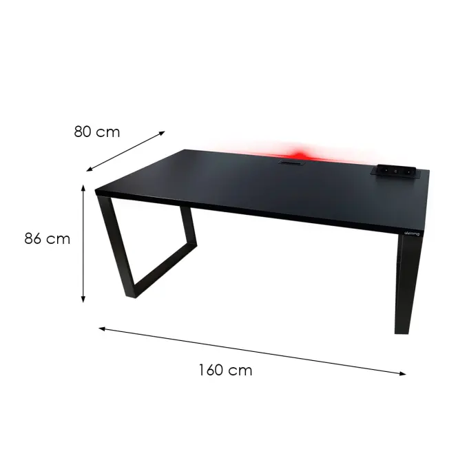 Játék Íróasztal Top Loft Fekete 160x80x3.6 Modell 3,3