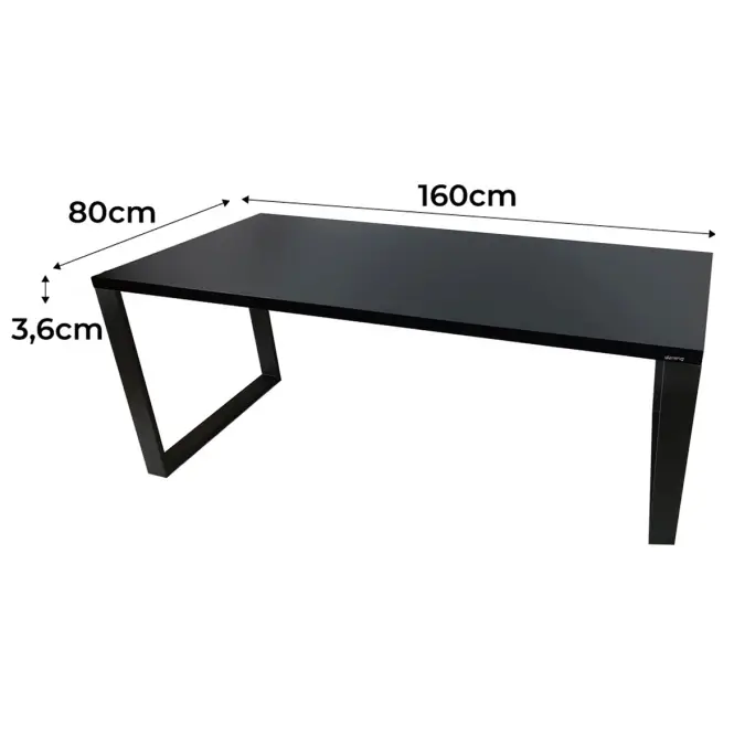Játék Íróasztal Top Loft Fekete 160x80x3.6 Modell 0