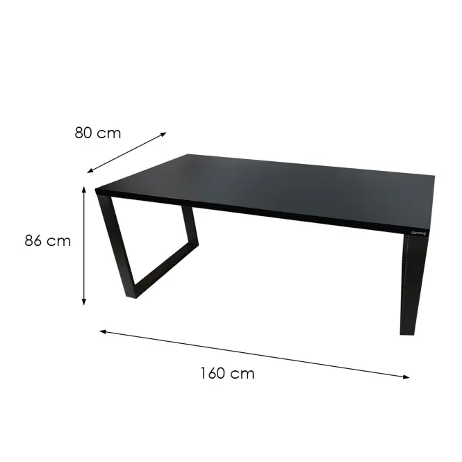 Játék Íróasztal Top Loft Fekete 160x80x3.6 Modell 0,3