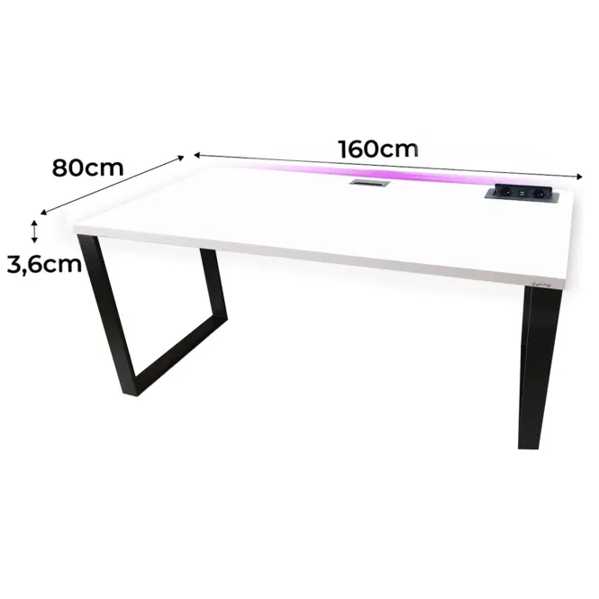 Játék Íróasztal Top Loft Fehér 160x80x3.6 Modell 3