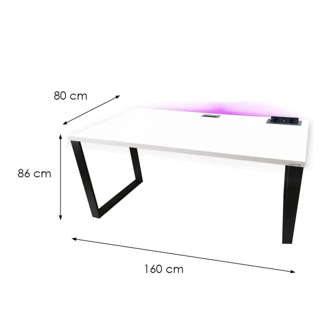 Játék Íróasztal Top Loft Fehér 160x80x3.6 Modell 3