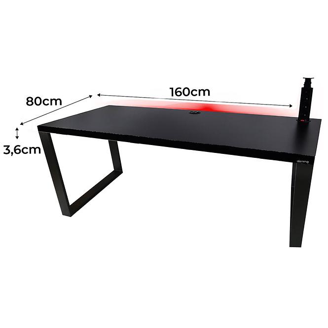Játék Íróasztal Low Loft Fekete 160x80x3.6 Modell 3