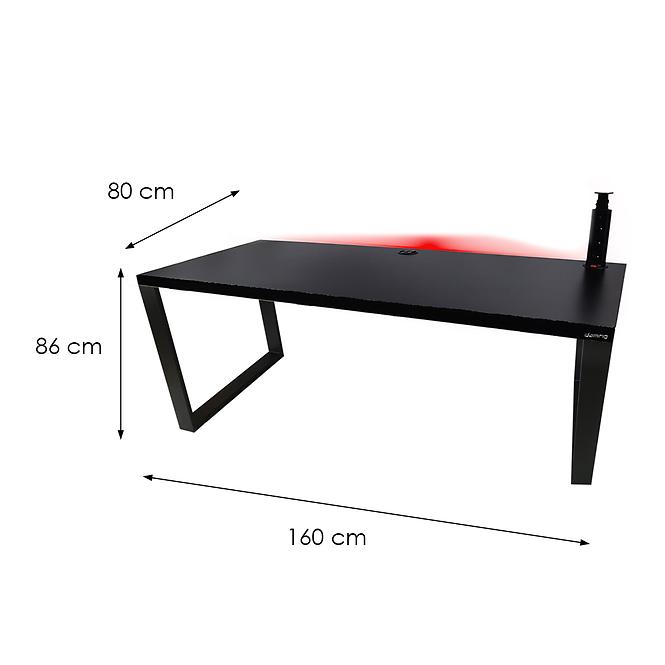 Játék Íróasztal Low Loft Fekete 160x80x3.6 Modell 3