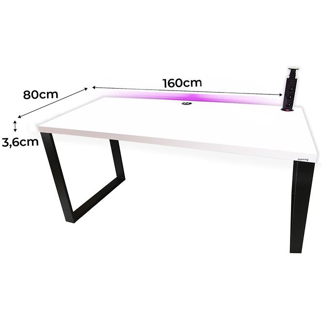 Játék Íróasztal Low Loft Fehér 160x80x3.6 Modell 3
