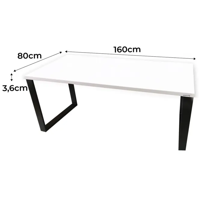 Játék Íróasztal Low Loft Fehér 160x80x3.6 Modell 0,2