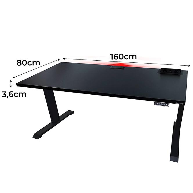 Játék Íróasztal Top Elektr. Fekete 160x80x3.6 Modell 3