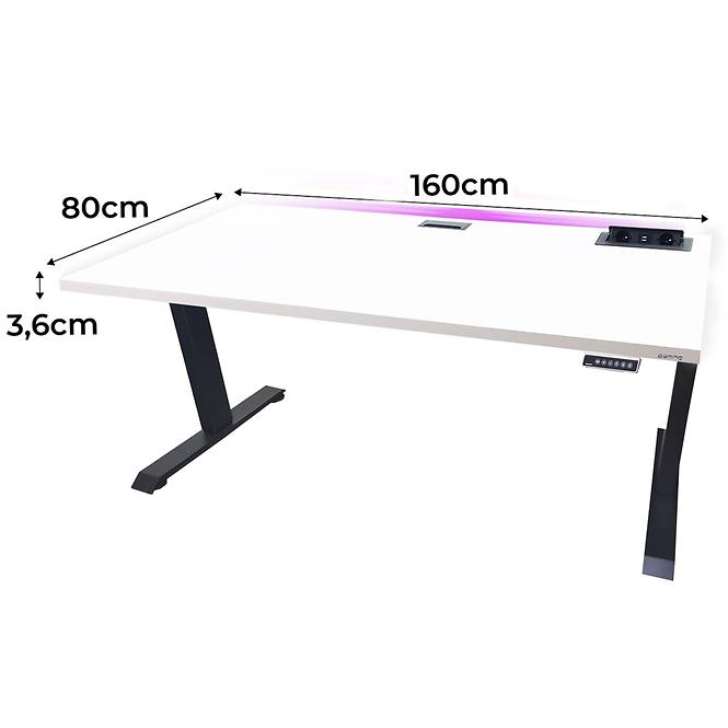 Játék Íróasztal Top Elektr. Fehér 160x80x3.6 Modell 3