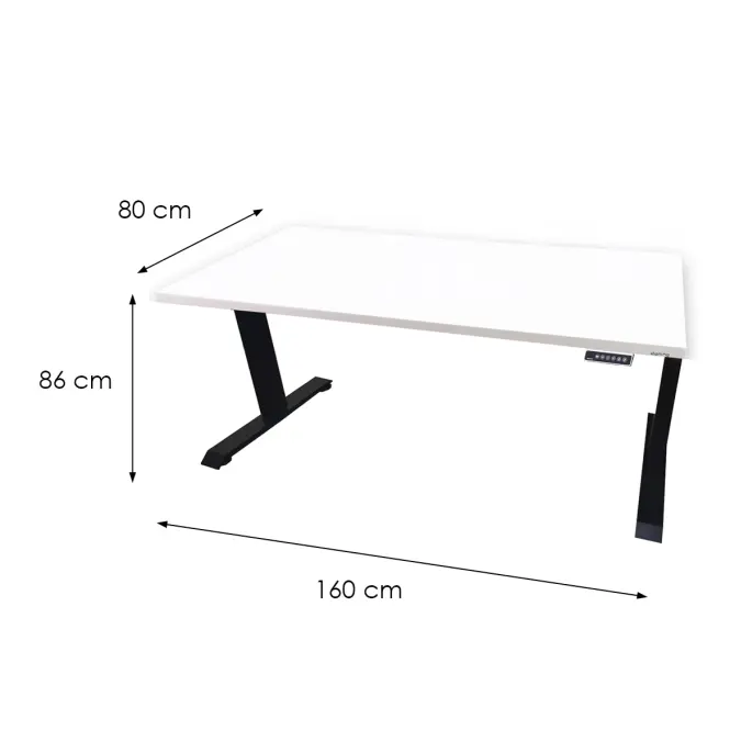 Játék Íróasztal Top Elektr. Fehér 160x80x3.6 Modell 0,3