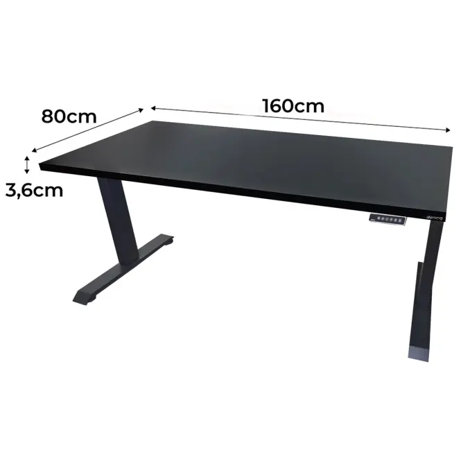 Játék Íróasztal Low Elektr. Fekete 160x80x3.6 Modell 0