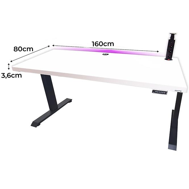 Játék Íróasztal Low Elektr. Fehér 160x80x3.6 Modell 3