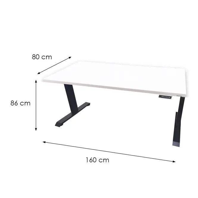 Játék Íróasztal Low Elektr. Fehér 160x80x3.6 Modell 0,2