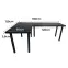 Játék Íróasztal Sarok Low Fekete 180x120x2.8 Modell 0,2