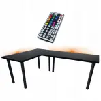 Játék Íróasztal Sarok Low Fekete 180x120x2.8 Modell 1