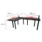 Játék Íróasztal Sarok Low Fekete 180x120x3.6 Modell 3,3