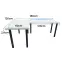 Játék Íróasztal Sarok Top Fehér 180x120x2.8 Modell 1,2