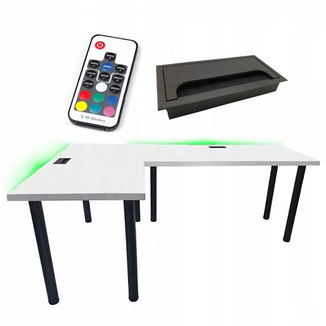 Játék Íróasztal Sarok Top Fehér 180x120x2.8 Modell 2