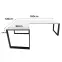 Játék Íróasztal Sarok Loft Low Fehér 180x120x2.8 Modell 0,2