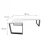 Játék Íróasztal Sarok Loft Low Fehér 180x120x2.8 Modell 0,3