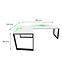 Játék Íróasztal Sarok Loft Low Fehér 180x120x2.8 Modell 2,3