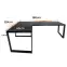 Játék Íróasztal Sarok Loft Low Fekete 180x120x2.8 Modell 1,2