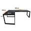 Játék Íróasztal Sarok Loft Low Fekete 180x120x2.8 Modell 1,2