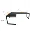 Játék Íróasztal Sarok Loft Low Fekete 180x120x2.8 Modell 1,3