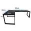 Játék Íróasztal Sarok Loft Low Fekete 180x120x2.8 Modell 2,2