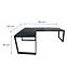 Játék Íróasztal Sarok Loft Low Fekete 180x120x2.8 Modell 2,3