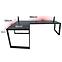 Játék Íróasztal Sarok Loft Low Fekete 180x120x3.6 Modell 3,2