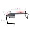 Játék Íróasztal Sarok Loft Low Fekete 180x120x3.6 Modell 3,3